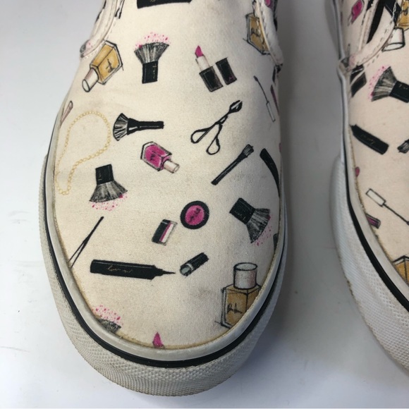 Vans Asher makeup cream coloured slip on woman’s shoes size 6 - Picture 15 of 16